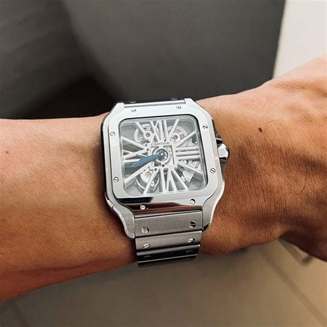 cartier santos skeleton case